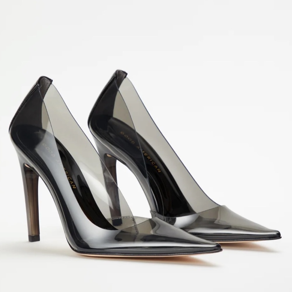 GOOD AMERICAN Cinder-f*cking-rella Pumps - Light Smoke